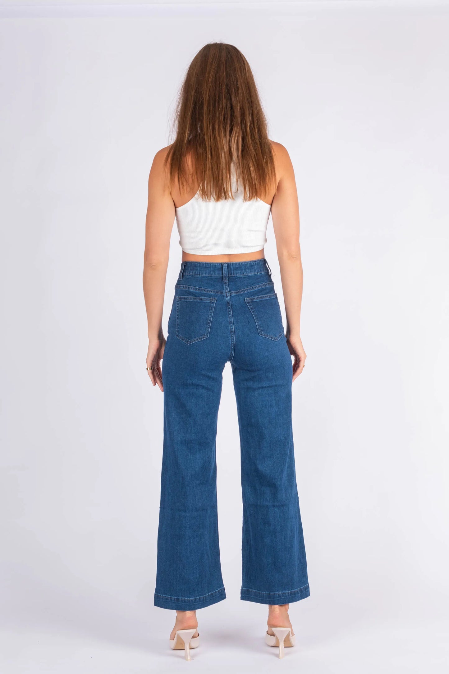 Adeline Stretch Wide Leg Jeans