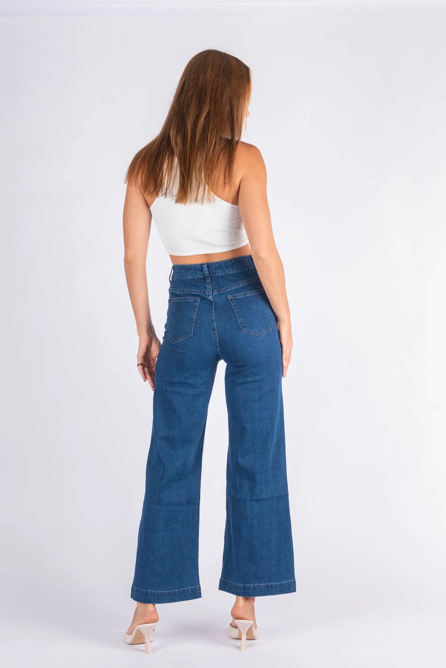 Adeline Stretch Wide Leg Jeans